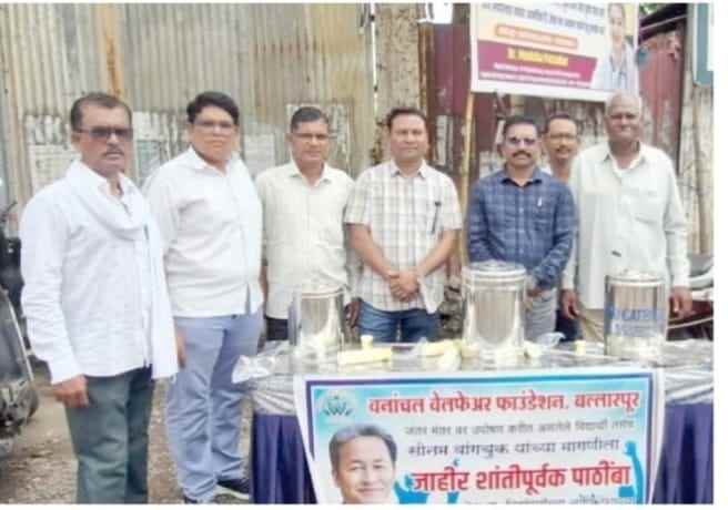सोनम वांगचुक यांच्या समर्थनार्थ वनांचल वेल्फेअर फाउंडेशनचा अनोखा उपक्रम चहा व शुद्ध पाण्याचे वाटप